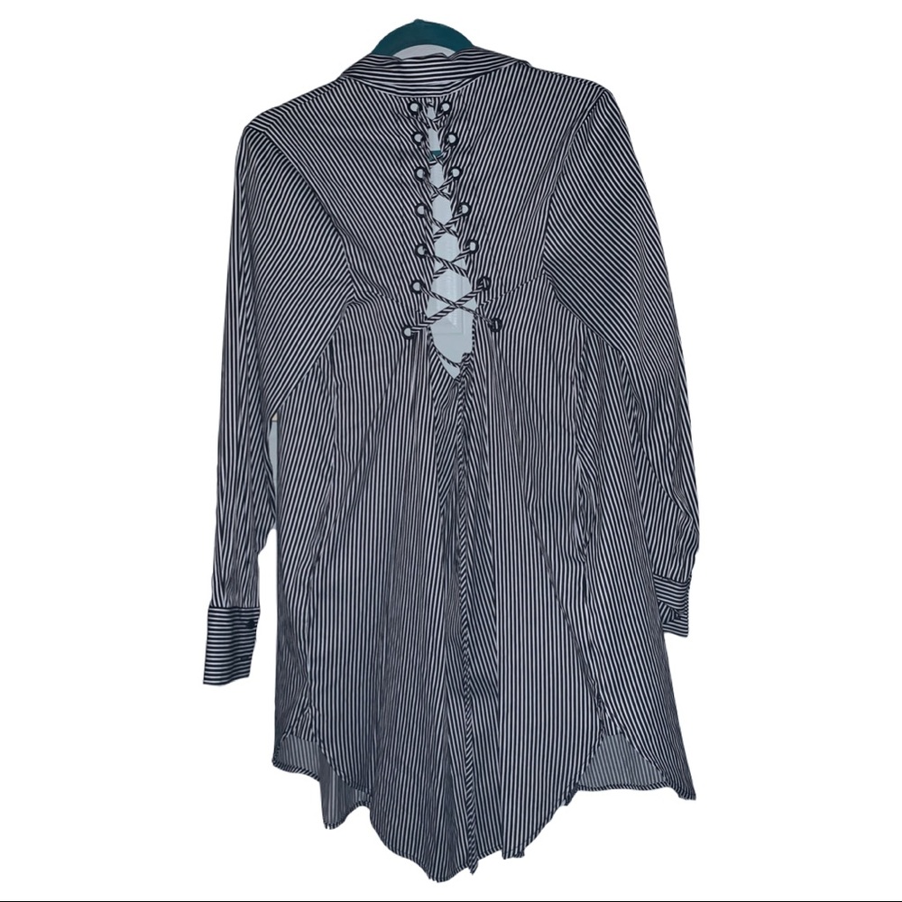 Kendall & Kylie Pinstripe Button-down Shirt